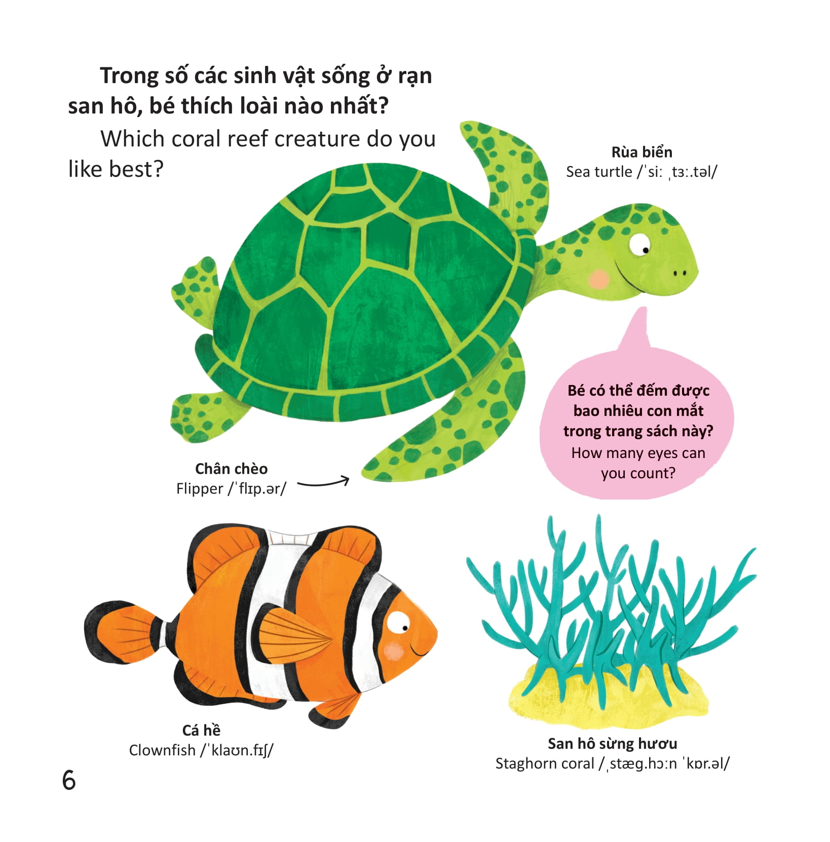 thư viện từ vựng đầu đời cho bé - động vật dưới biển - under the sea! - Ảnh 5