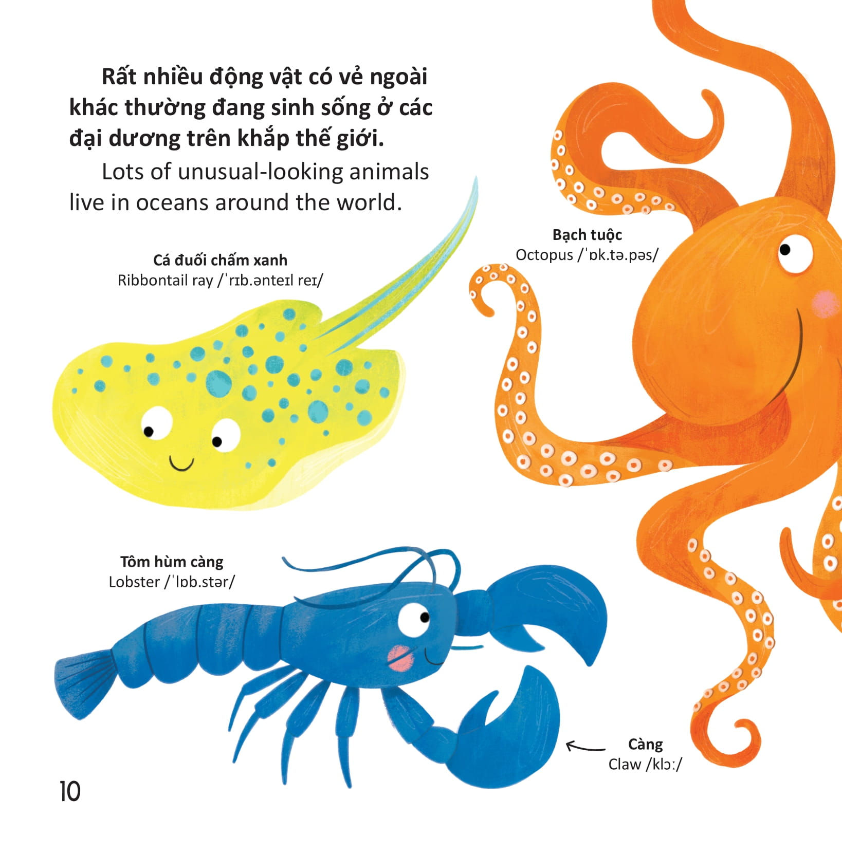 thư viện từ vựng đầu đời cho bé - động vật dưới biển - under the sea! - Ảnh 9