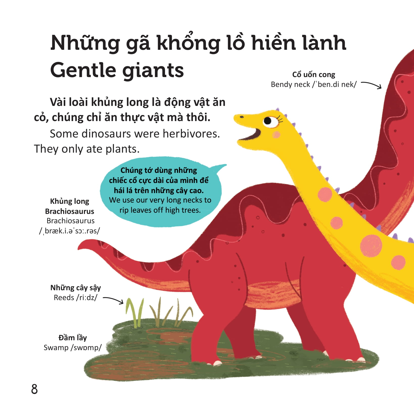 thư viện từ vựng đầu đời cho bé - khủng long - dinosaurs! - Ảnh 7