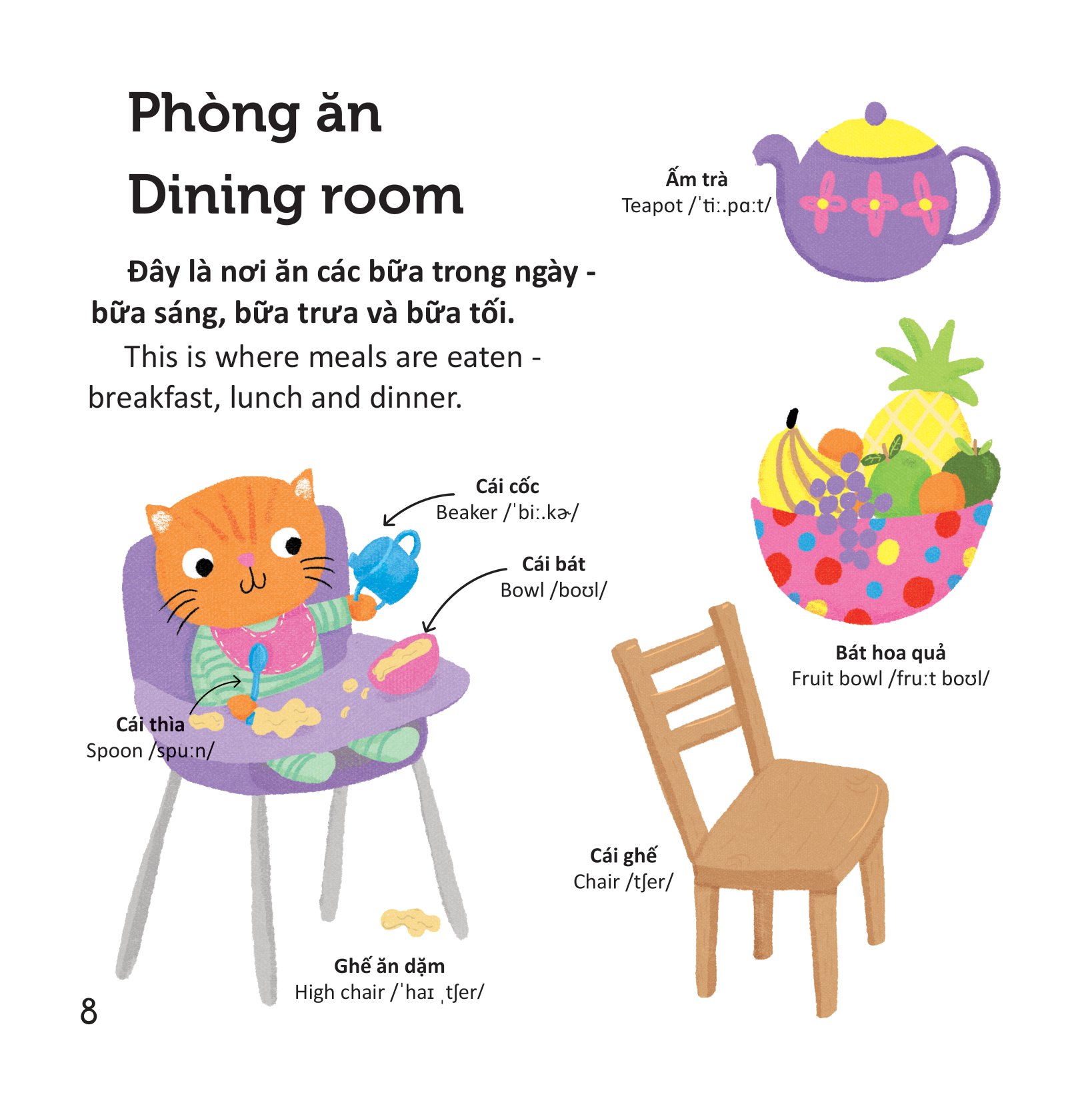 thư viện từ vựng đầu đời cho bé - ở nhà - at home! - Ảnh 9