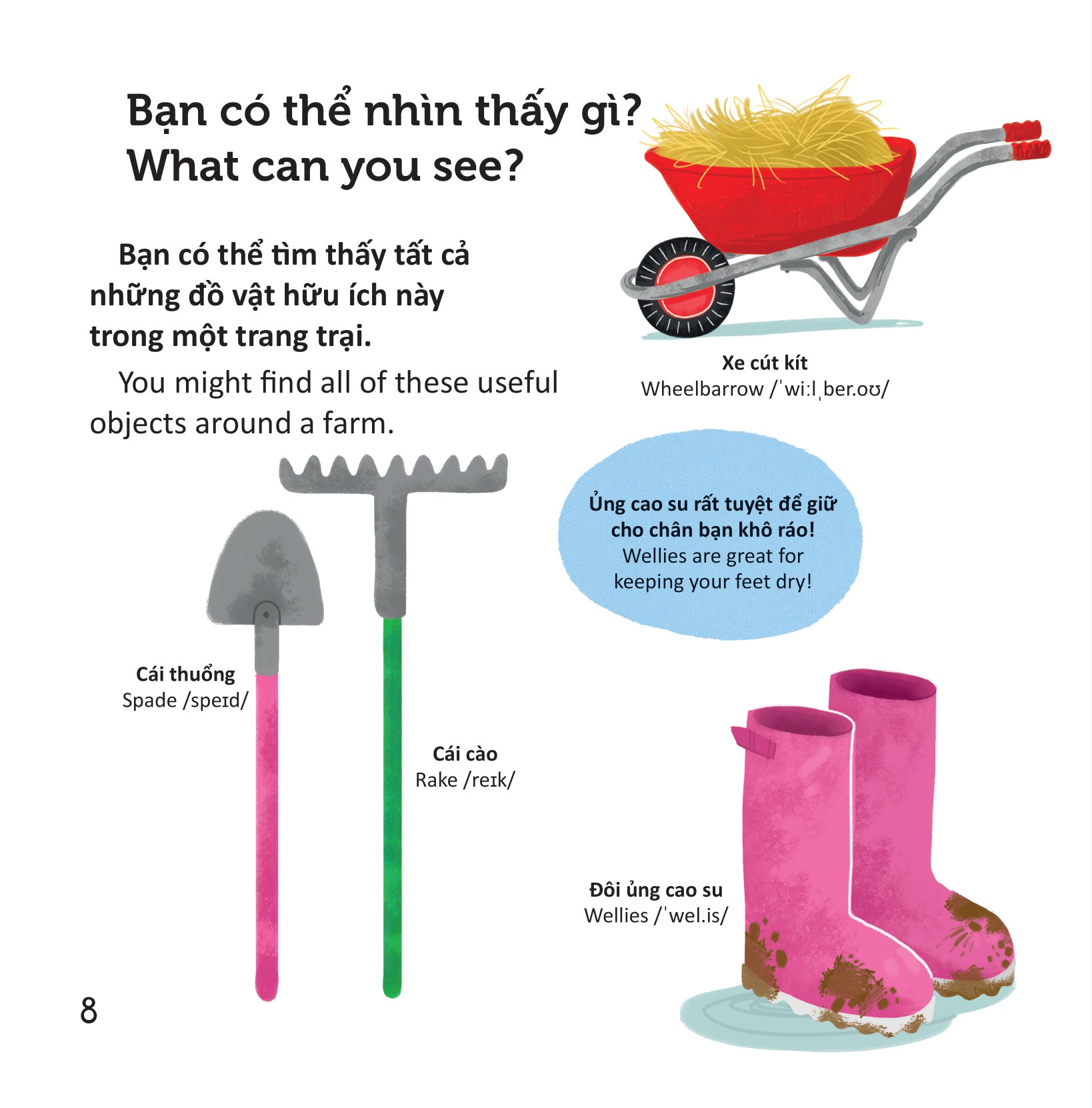 thư viện từ vựng đầu đời cho bé - ở nông trại - on the farm! - Ảnh 9