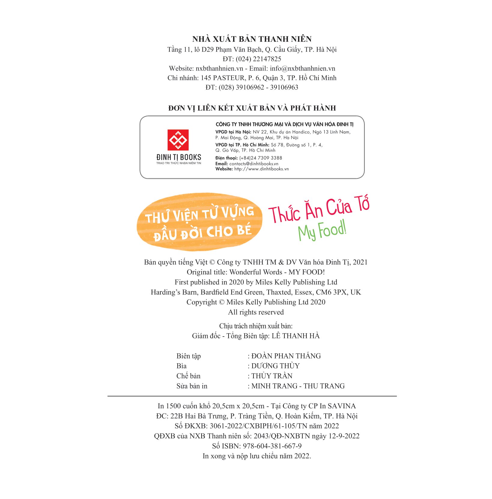 thư viện từ vựng đầu đời cho bé - thức ăn của tớ - my food! - Ảnh 3