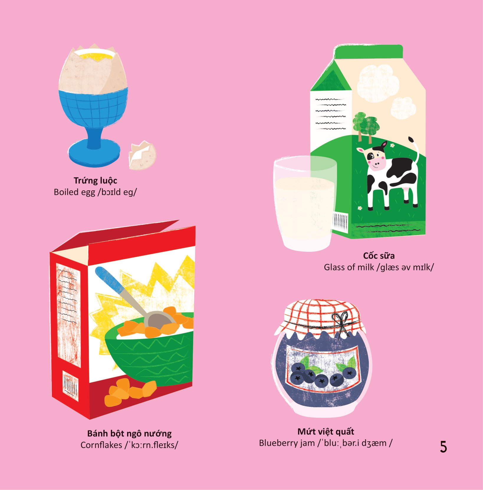 thư viện từ vựng đầu đời cho bé - thức ăn của tớ - my food! - Ảnh 6