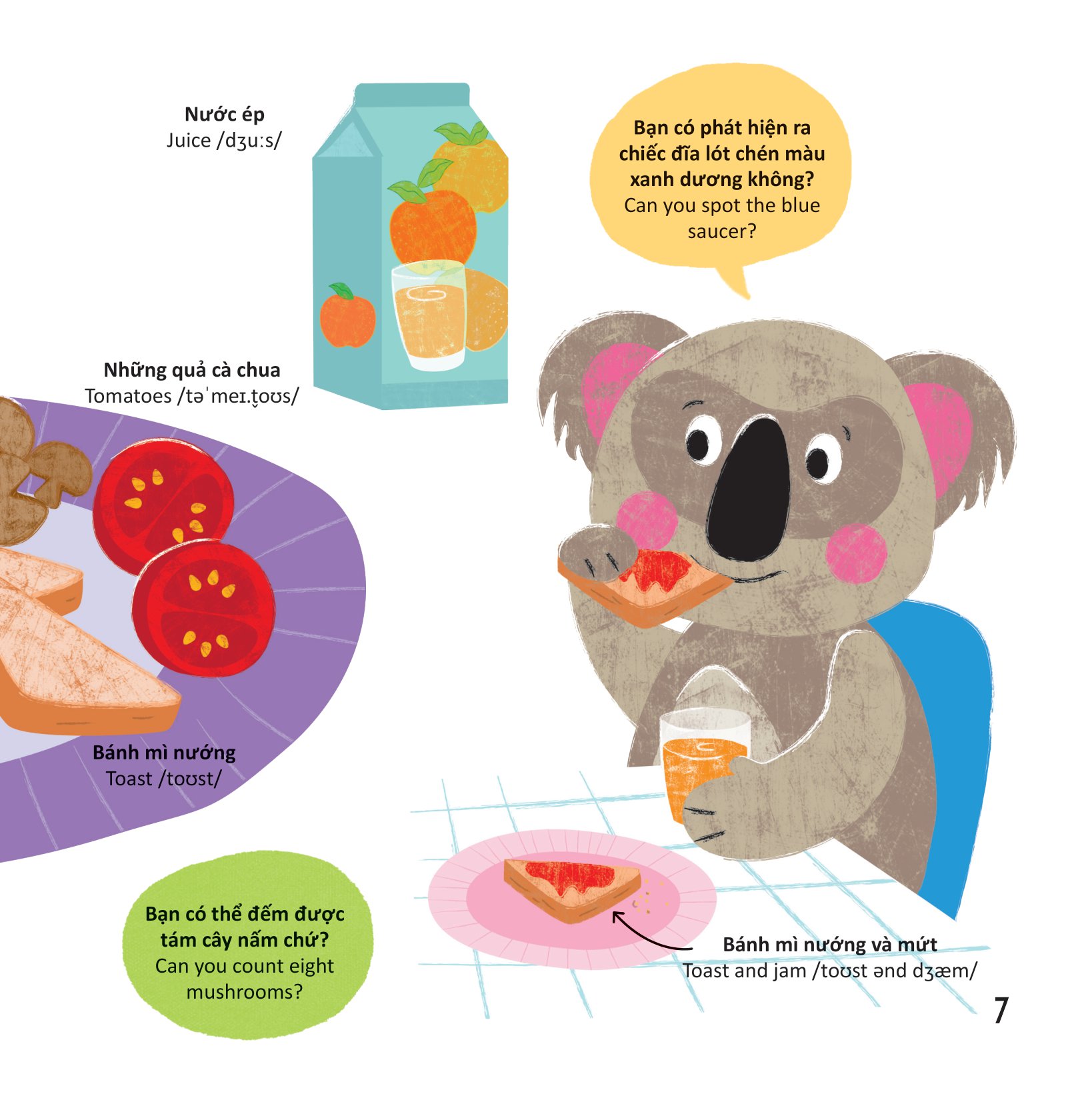 thư viện từ vựng đầu đời cho bé - thức ăn của tớ - my food! - Ảnh 8