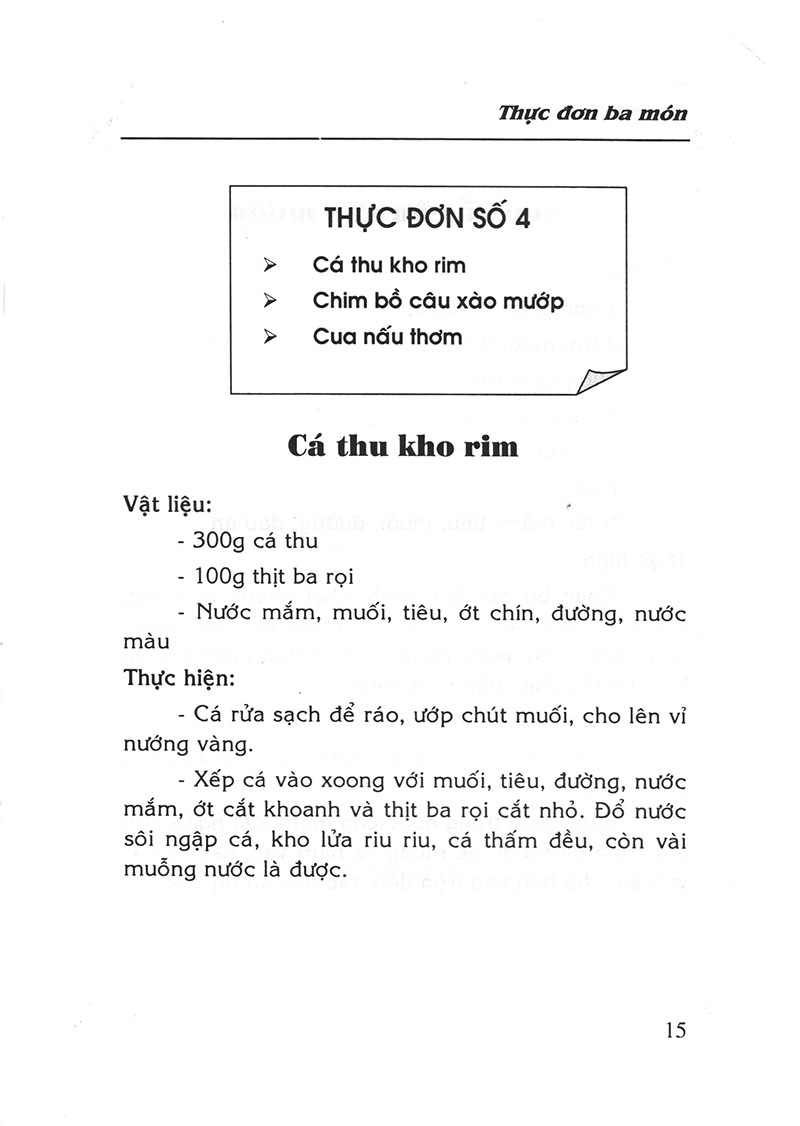 thực đơn ba món - Ảnh 13
