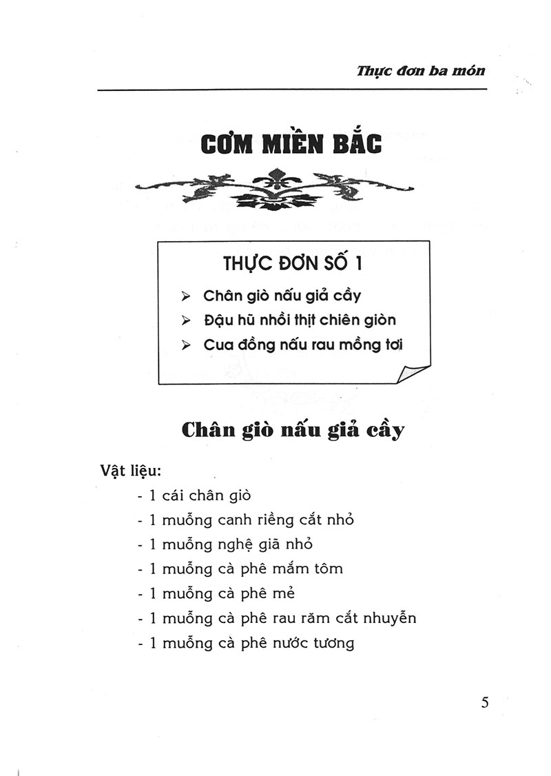 thực đơn ba món - Ảnh 3