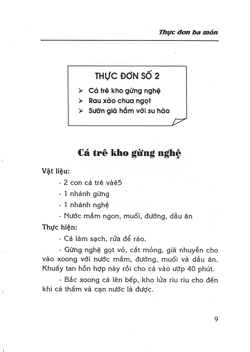 thực đơn ba món - Ảnh 7