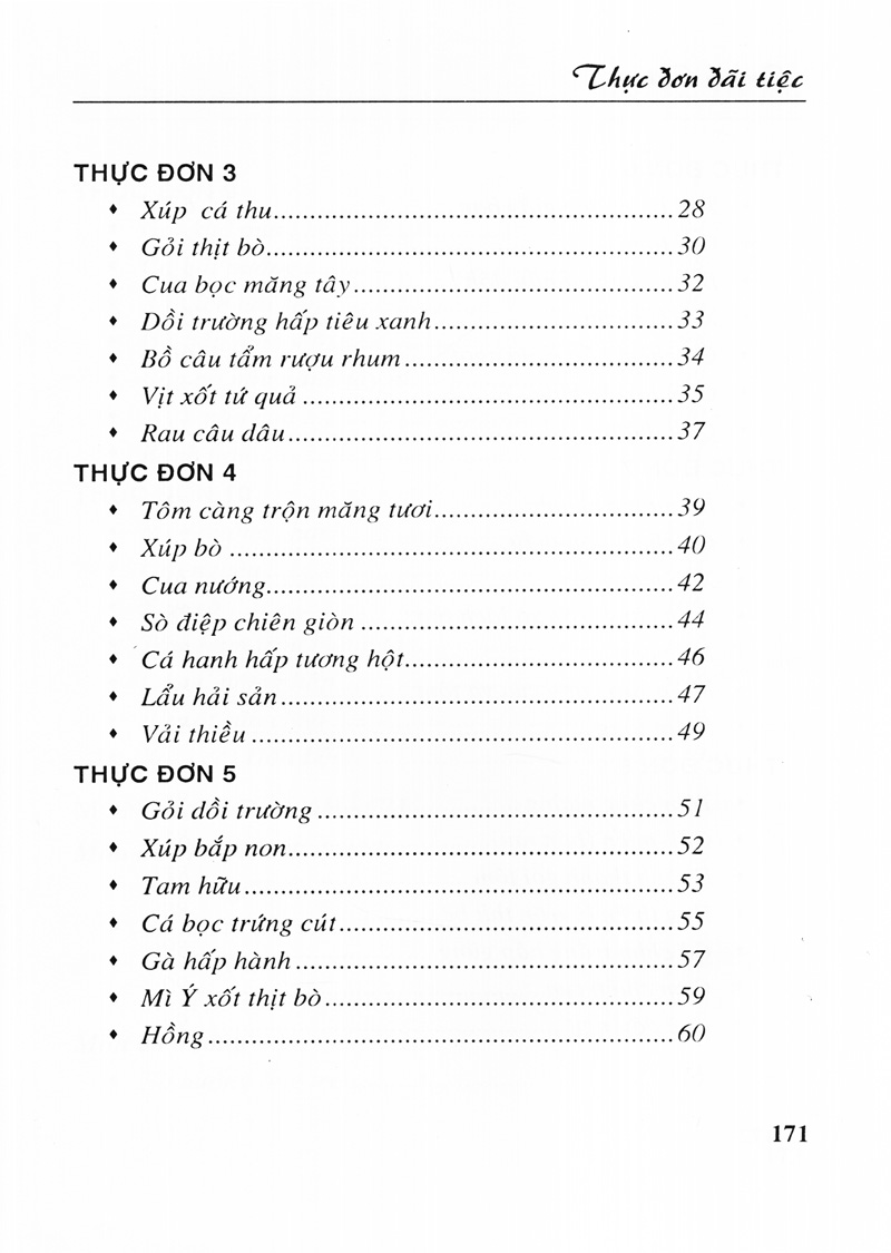 thực đơn đãi tiệc - Ảnh 4