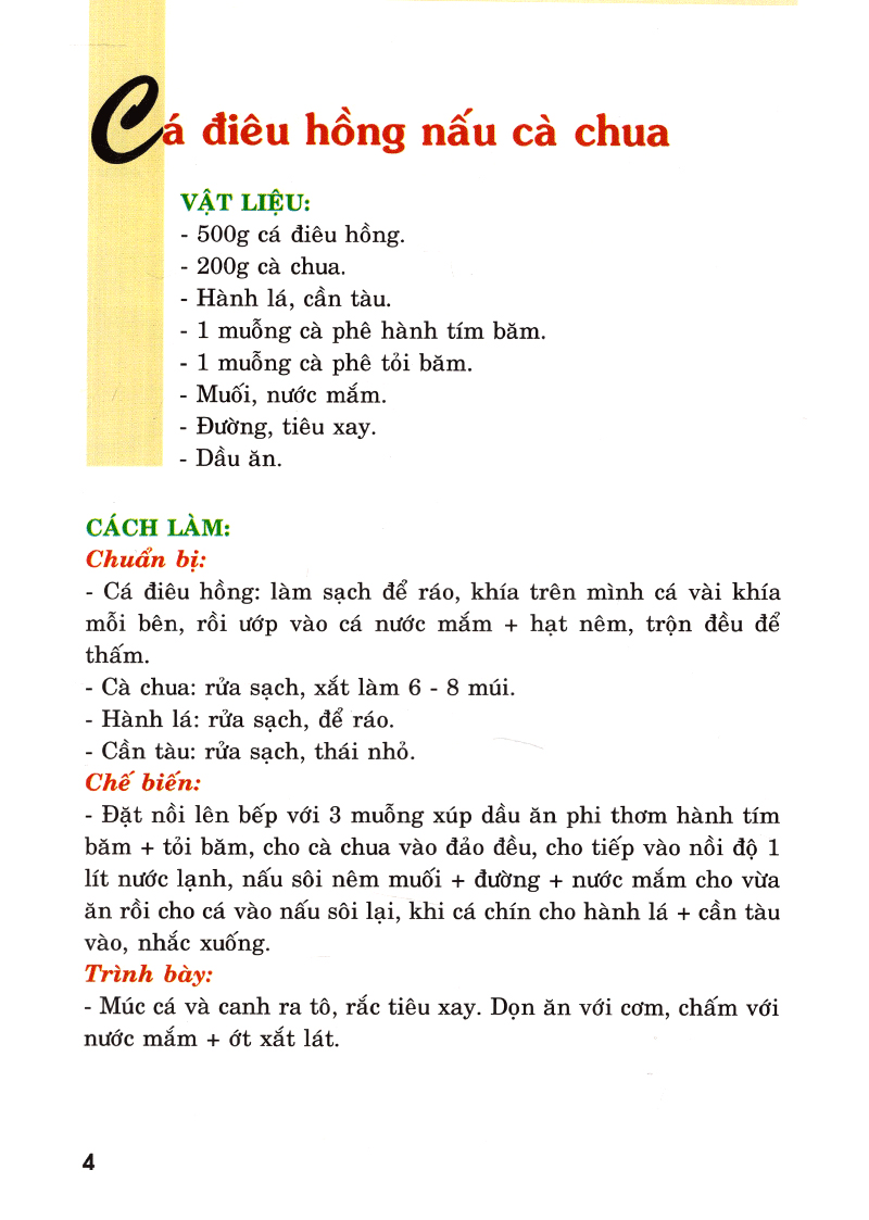 thực đơn nấu ăn gia đình - tập 1 - Ảnh 3