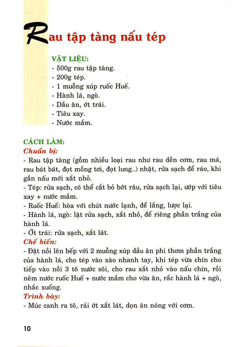 thực đơn nấu ăn gia đình - tập 1 - Ảnh 9