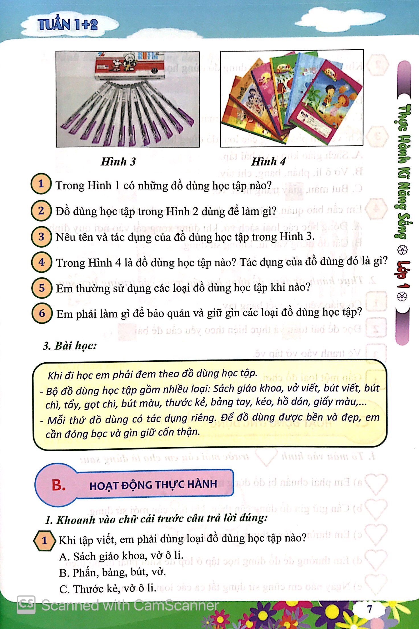 thực hành kỹ năng sống - lớp 1 - Ảnh 7