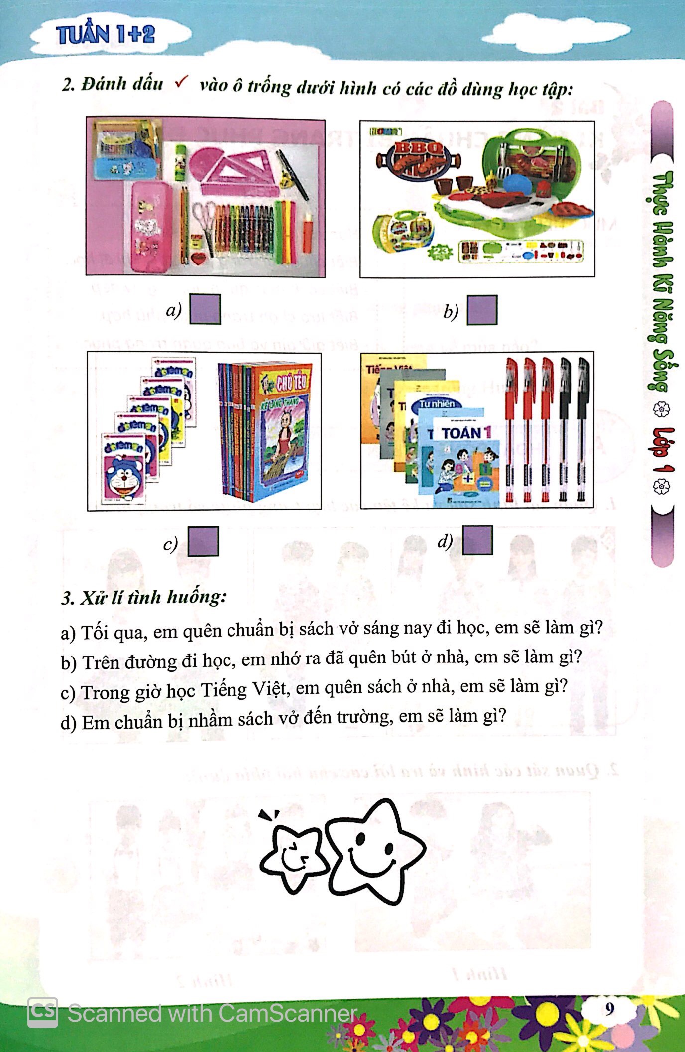 thực hành kỹ năng sống - lớp 1 - Ảnh 9