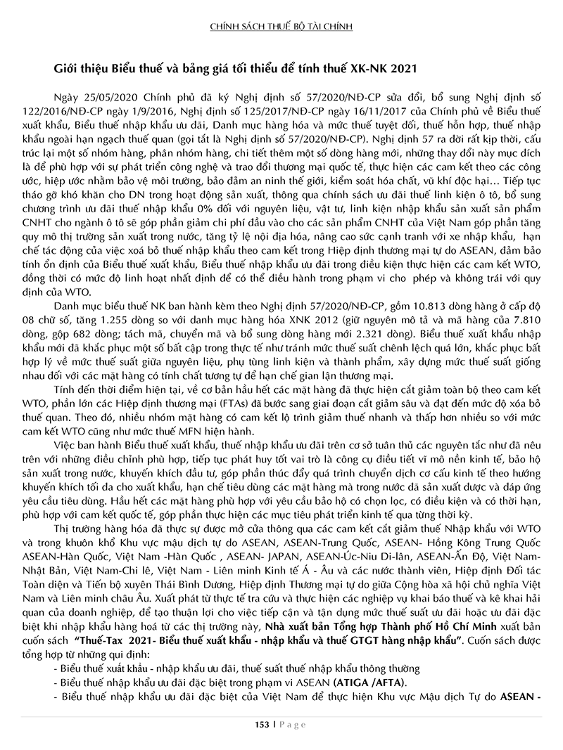 thuế tax 2021 - biểu thuế xuất khẩu - nhập khẩu và thuế gtgt hàng nhập khẩu (song ngữ anh - việt) - Ảnh 3