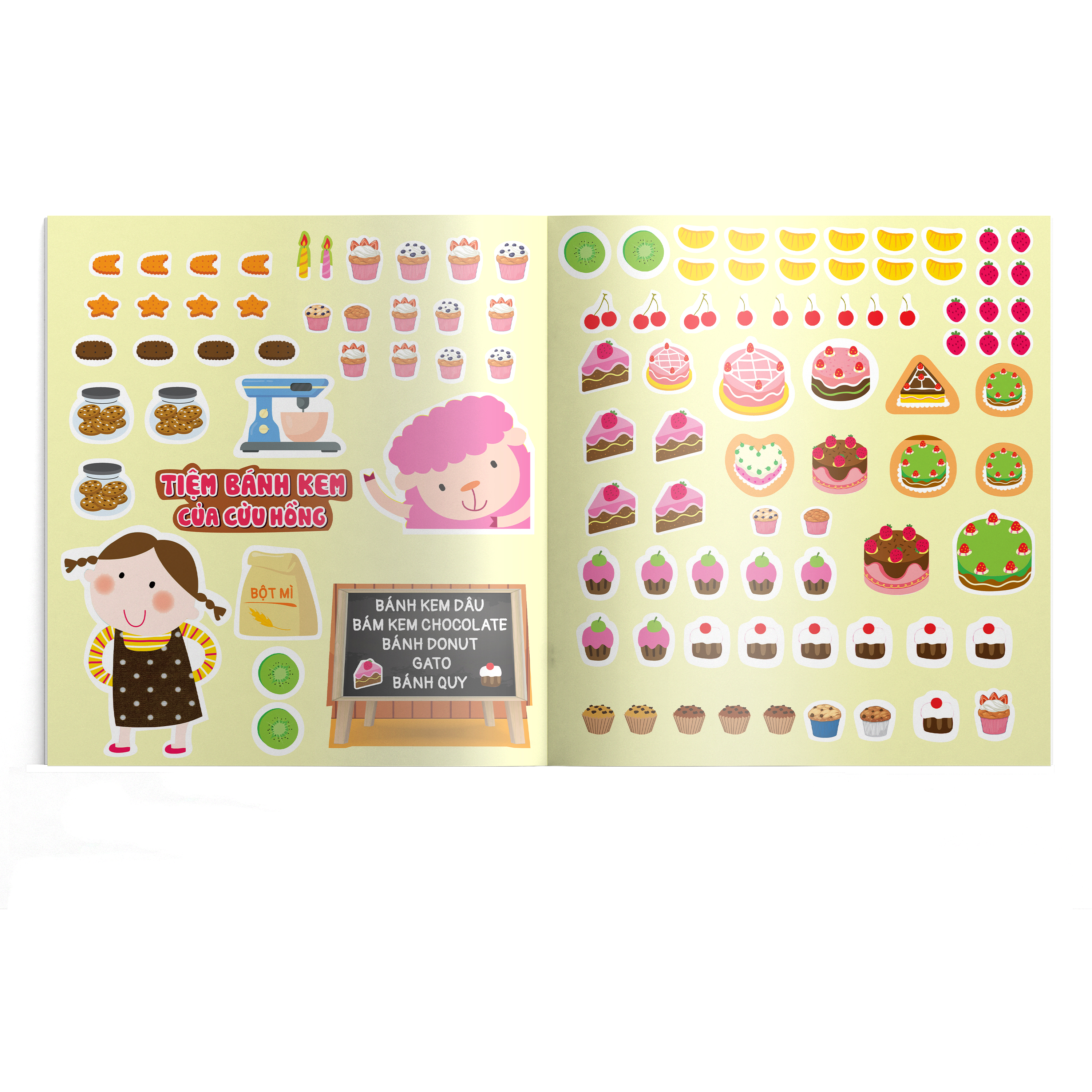 tiệm bánh kem của cừu hồng - sticker sáng tạo eq - Ảnh 3