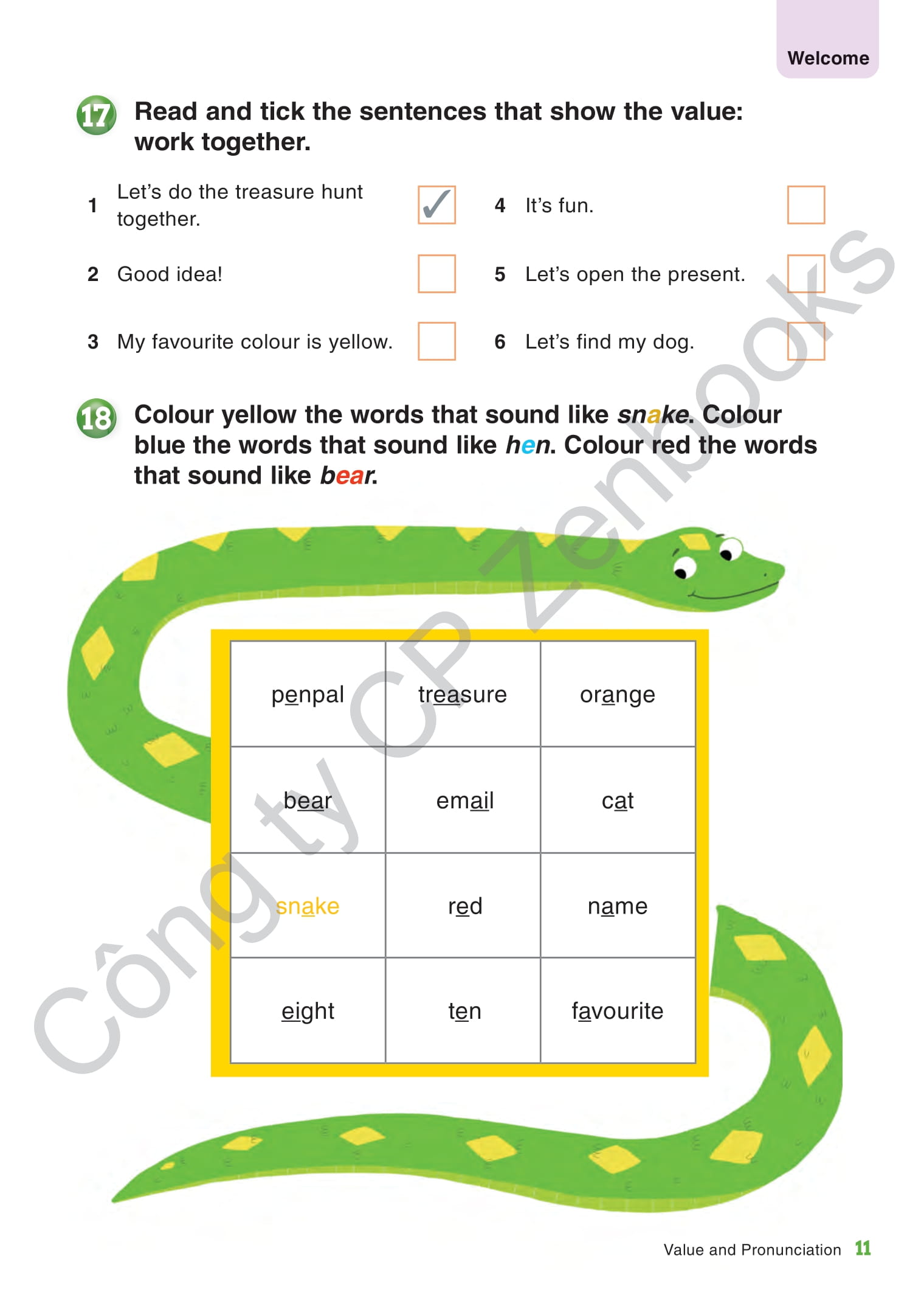 tiếng anh 3 guess what! - workbook (sách bài tập) - Ảnh 11