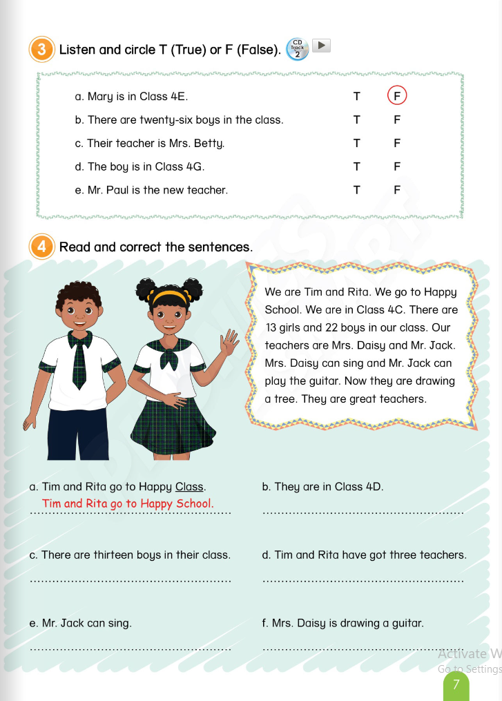 tiếng anh 4 phonics - smart - activity book - Ảnh 7