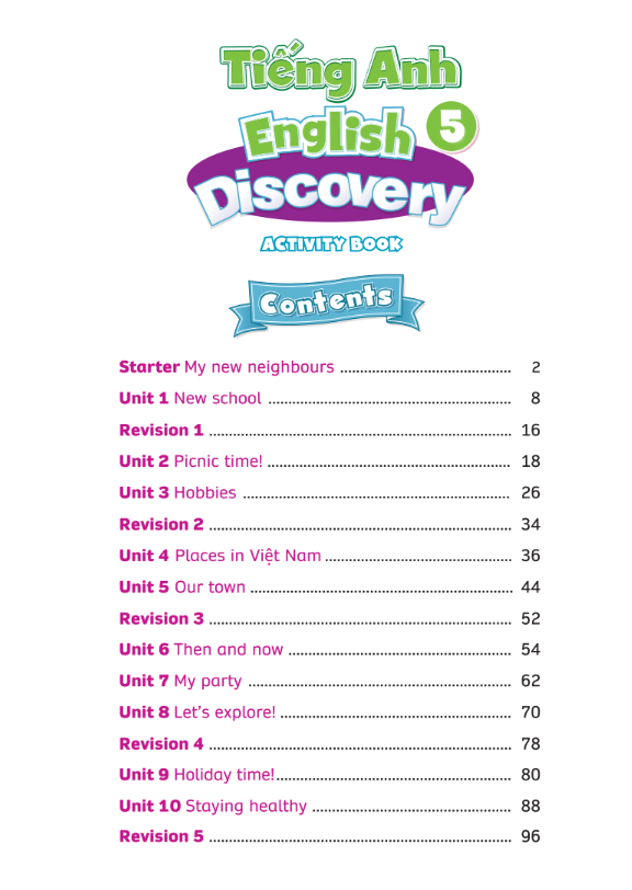 tiếng anh 5 - english discovery - activity book - Ảnh 5