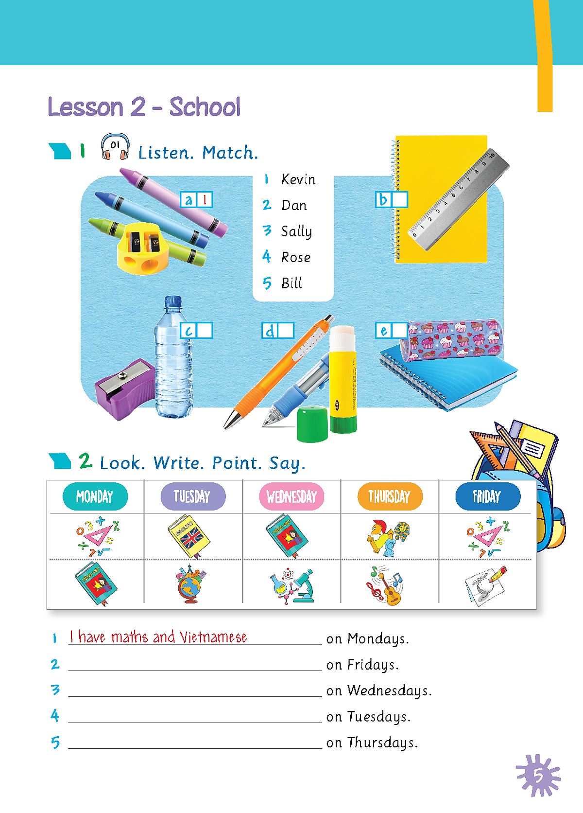 tiếng anh 5 extra and friends - activity book (sách bài tập) - Ảnh 5