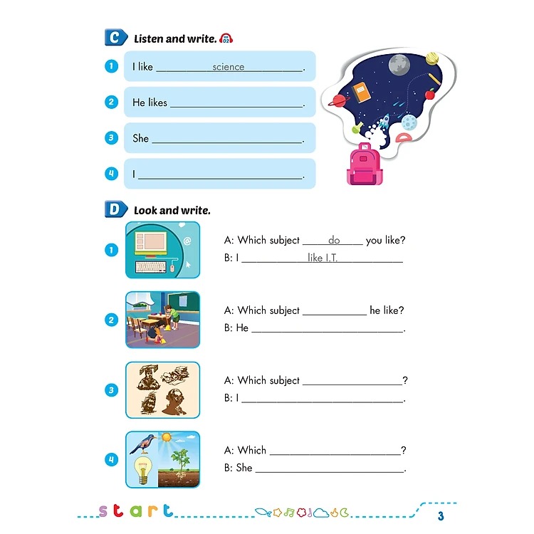 tiếng anh 5 i-learn smart start - workbook (2024) - Ảnh 5