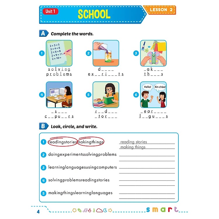 tiếng anh 5 i-learn smart start - workbook (2024) - Ảnh 6