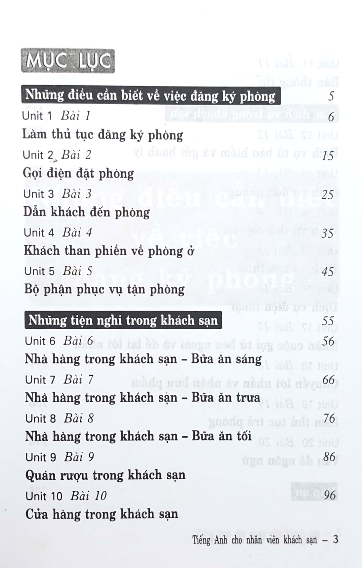 tiếng anh cho nhân viên khách sạn - sách bỏ túi - Ảnh 3