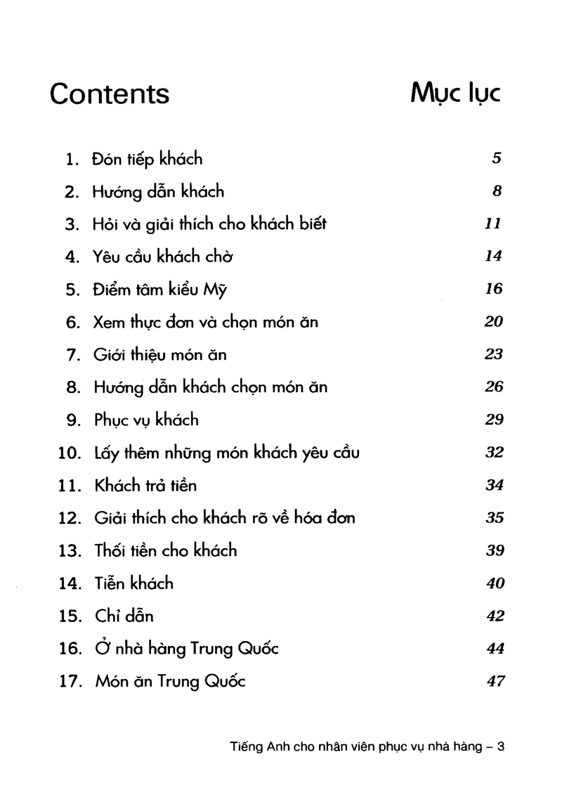 tiếng anh cho nhân viên phục vụ nhà hàng - Ảnh 5