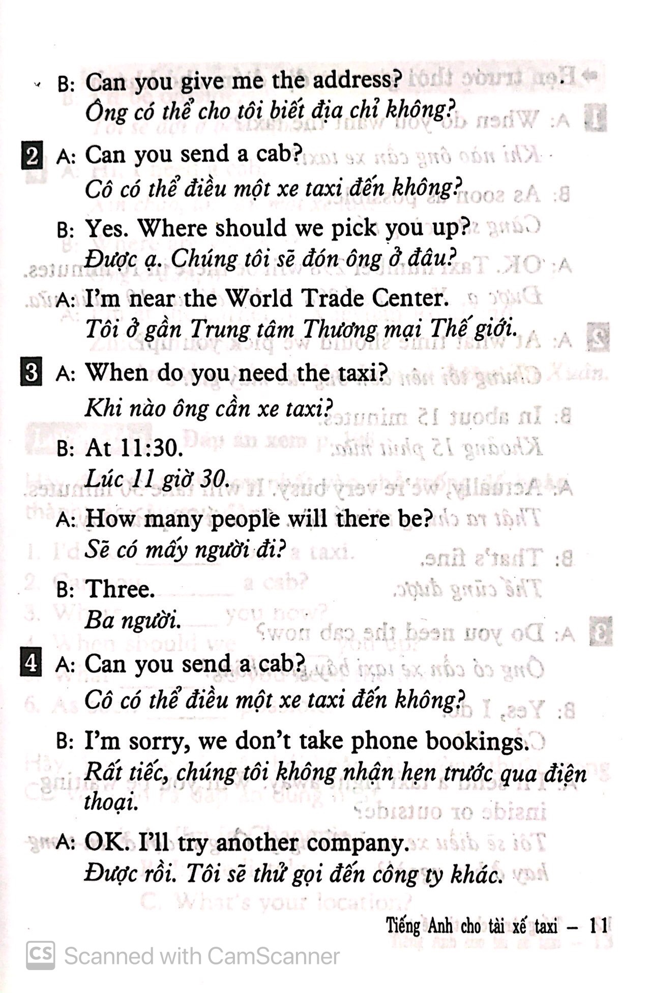 tiếng anh cho tài xế taxi - Ảnh 10
