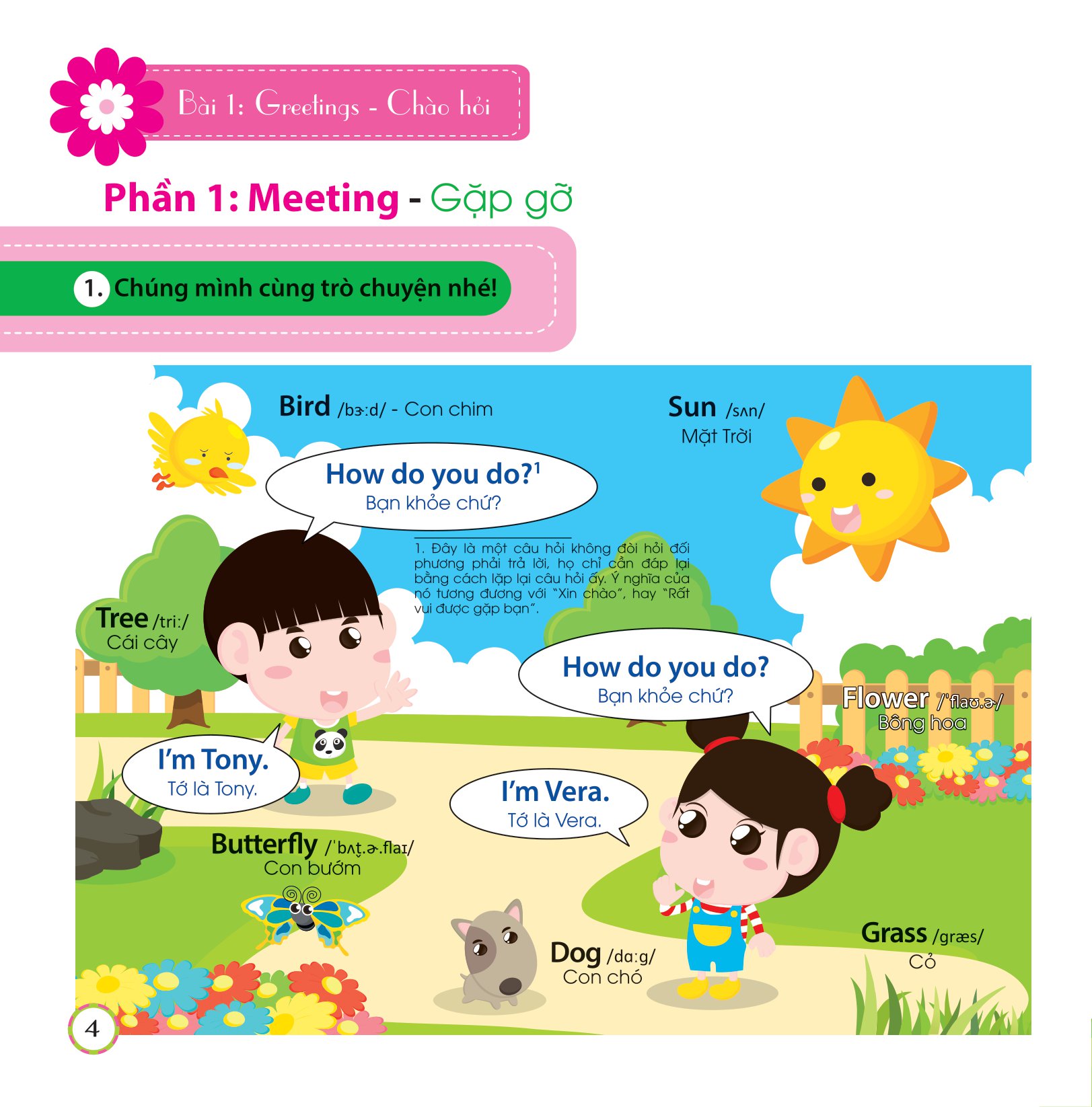 tiếng anh cơ bản cho trẻ em - các mẫu câu giao tiếp - how do you do? - bạn có khỏe không? - Ảnh 5