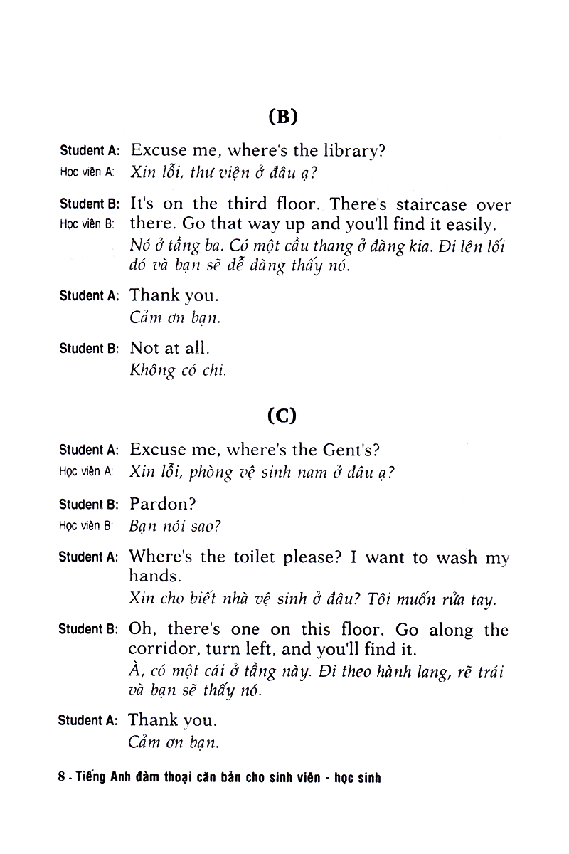 tiếng anh đàm thoại căn bản cho sinh viên học sinh - Ảnh 6