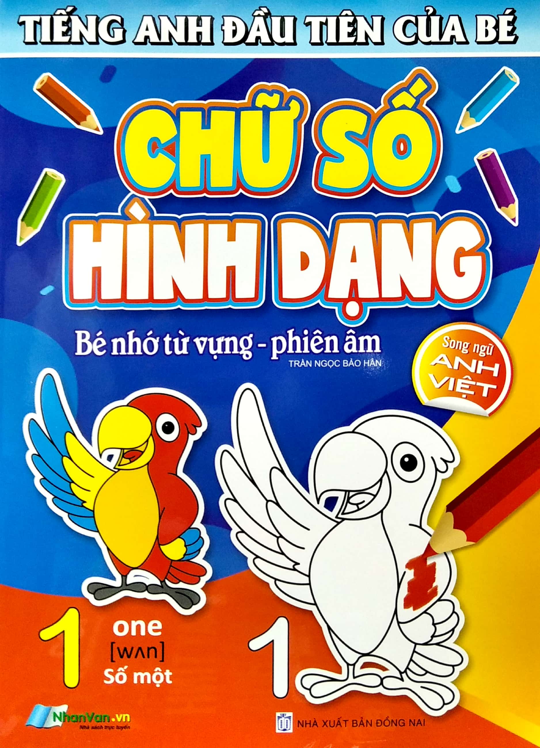 tiếng anh đầu tiên của bé - chữ số hình dạng (song ngữ anh việt) - Ảnh 2