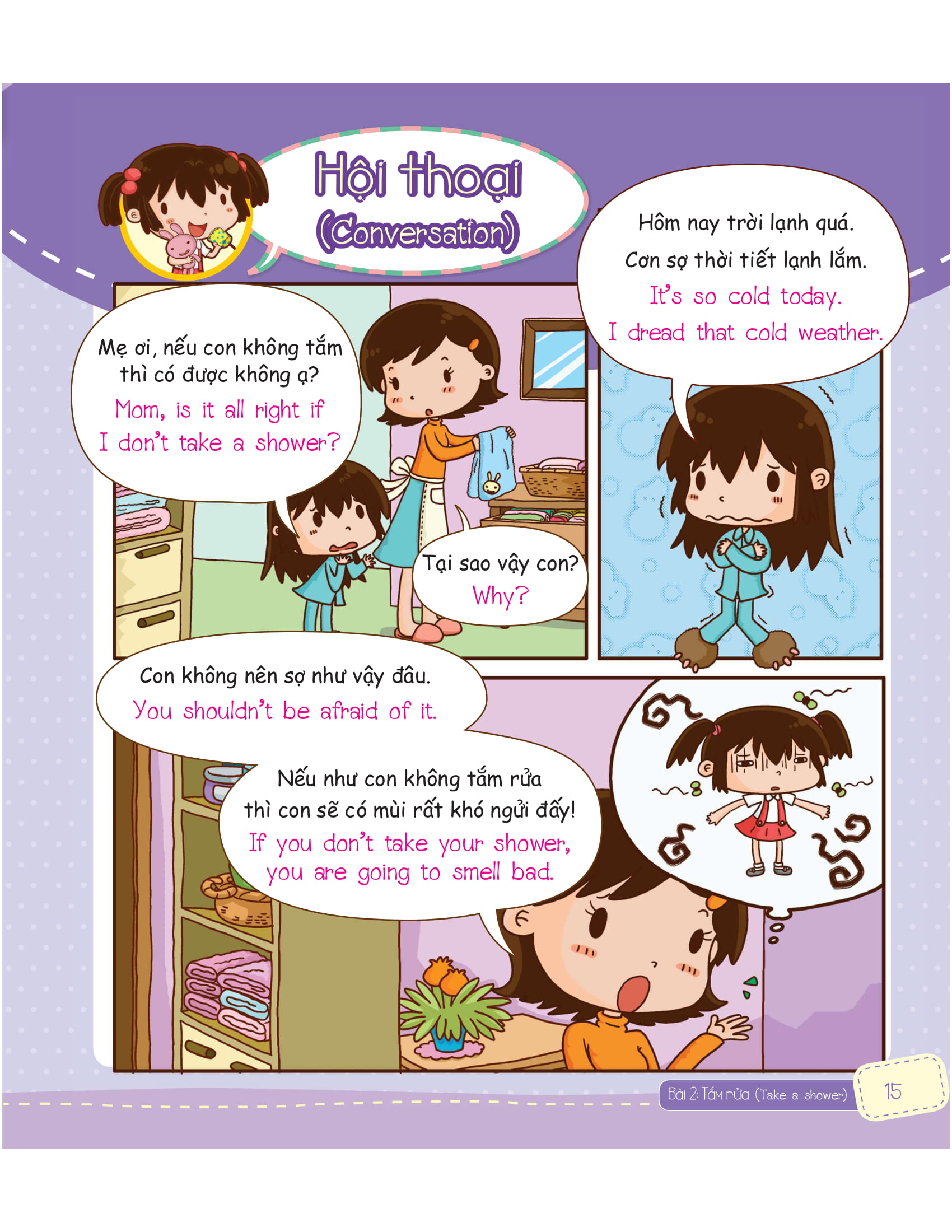 tiếng anh giao tiếp cho trẻ em - daily routines - nếp sinh hoạt hằng ngày - Ảnh 27