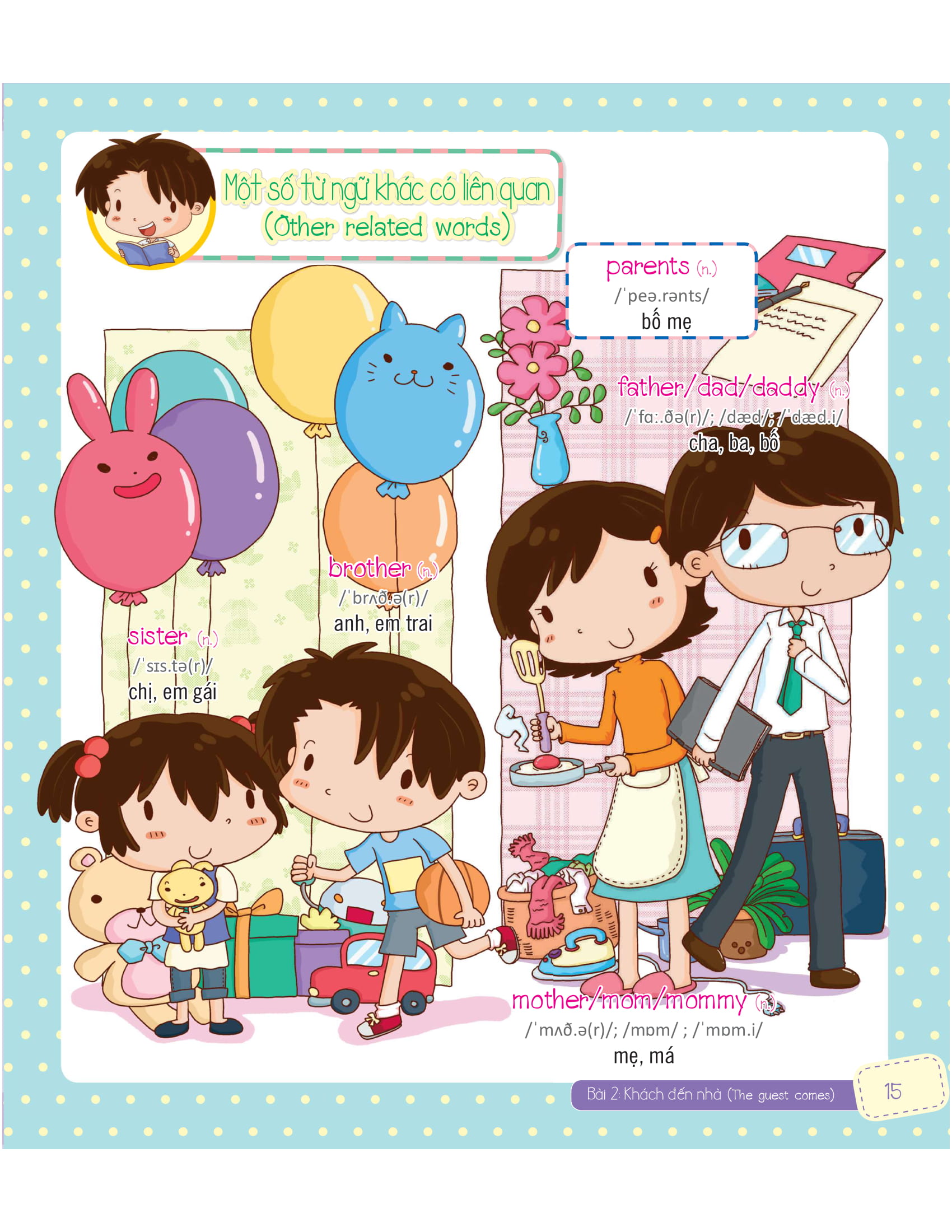 tiếng anh giao tiếp cho trẻ em - familyℹs activities - các hoạt động trong gia đình - Ảnh 26