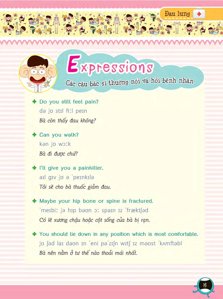tiếng anh giao tiếp dành cho bác sĩ và bệnh nhân - Ảnh 15