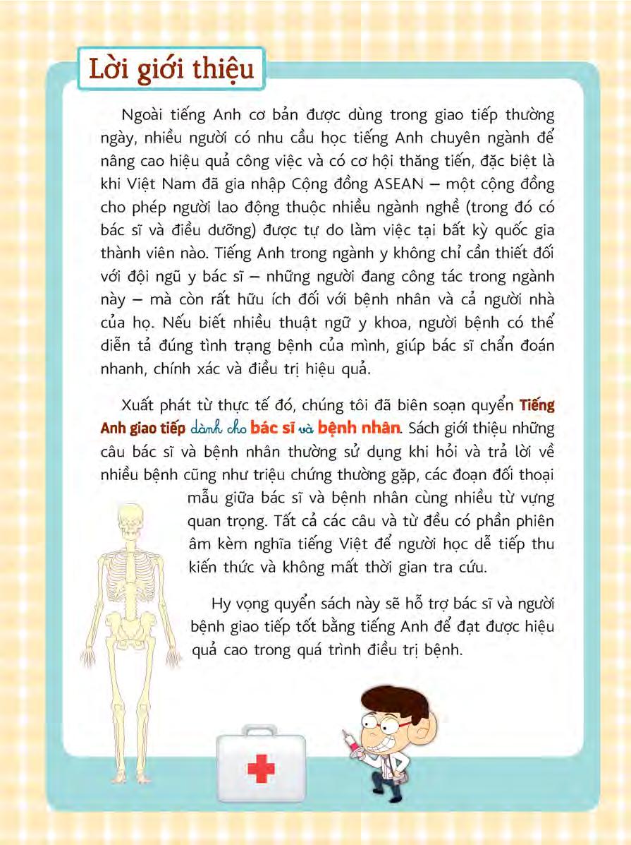 tiếng anh giao tiếp dành cho bác sĩ và bệnh nhân - Ảnh 3