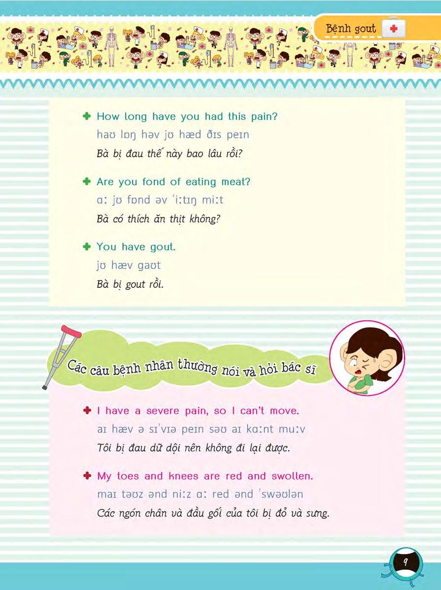 tiếng anh giao tiếp dành cho bác sĩ và bệnh nhân - Ảnh 9