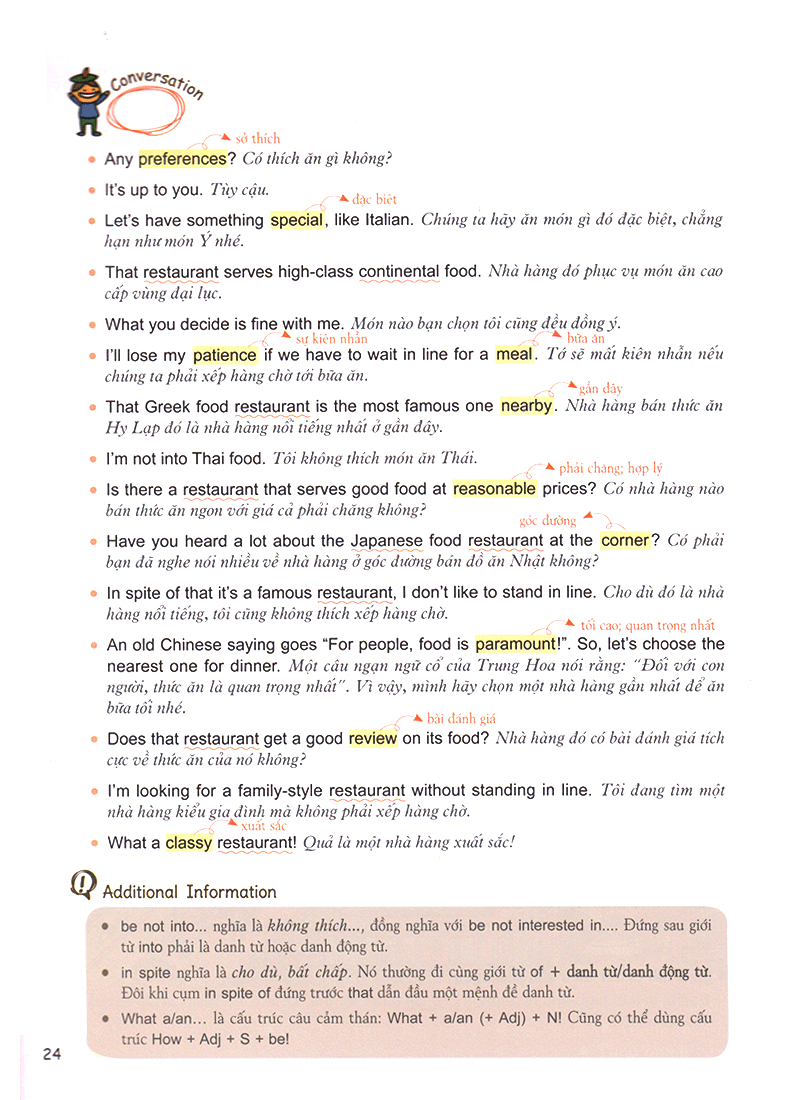 tiếng anh giao tiếp dành cho người chuẩn bị ra nước ngoài (tái bản 2023) - Ảnh 15