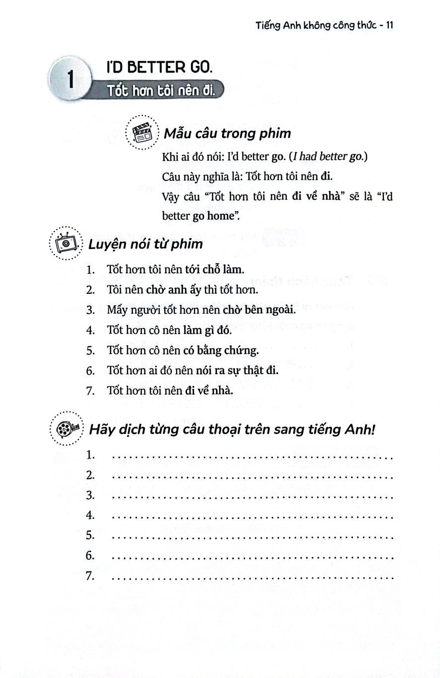 Tiếng Anh Không Công Thức - Nhập Vai Nói Không Sai - Ảnh 12