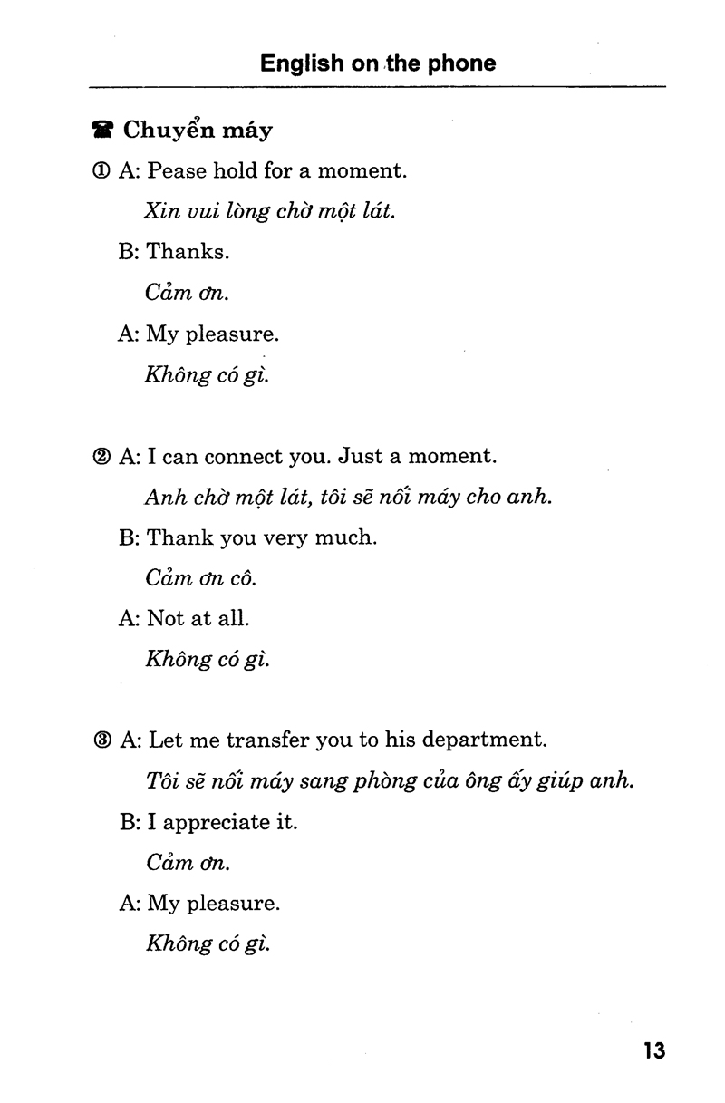 tiếng anh qua điện thoại - kèm cd - Ảnh 10