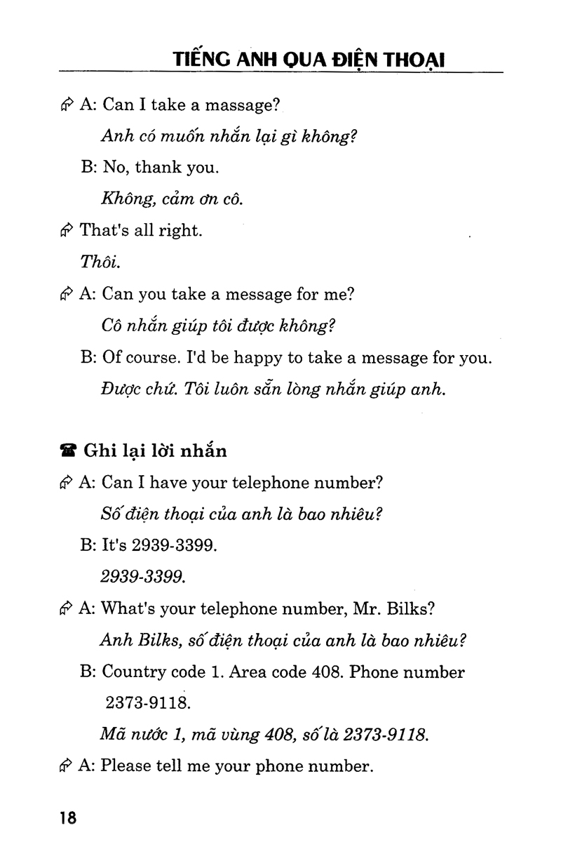 tiếng anh qua điện thoại - kèm cd - Ảnh 15