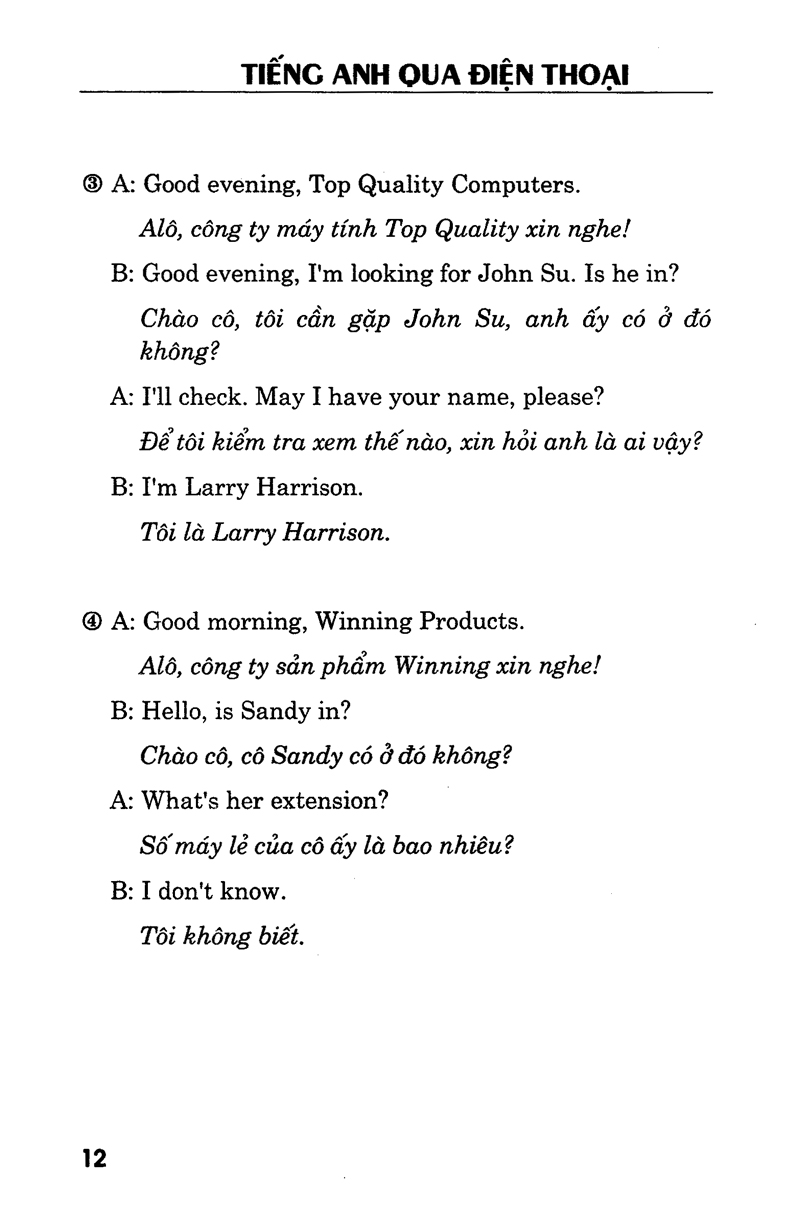 tiếng anh qua điện thoại - kèm cd - Ảnh 9