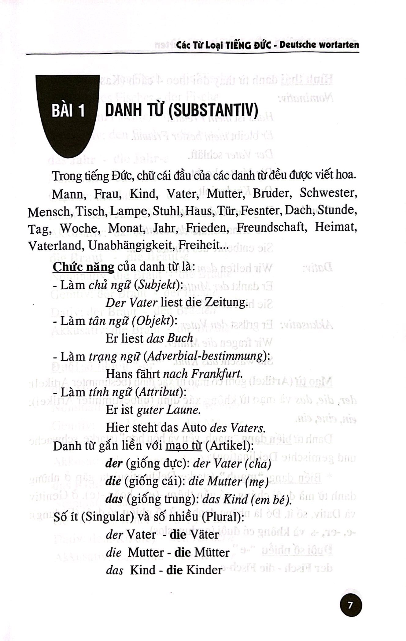 tiếng đức dành cho người việt - các từ loại tiếng đức (tái bản 2024) - Ảnh 3