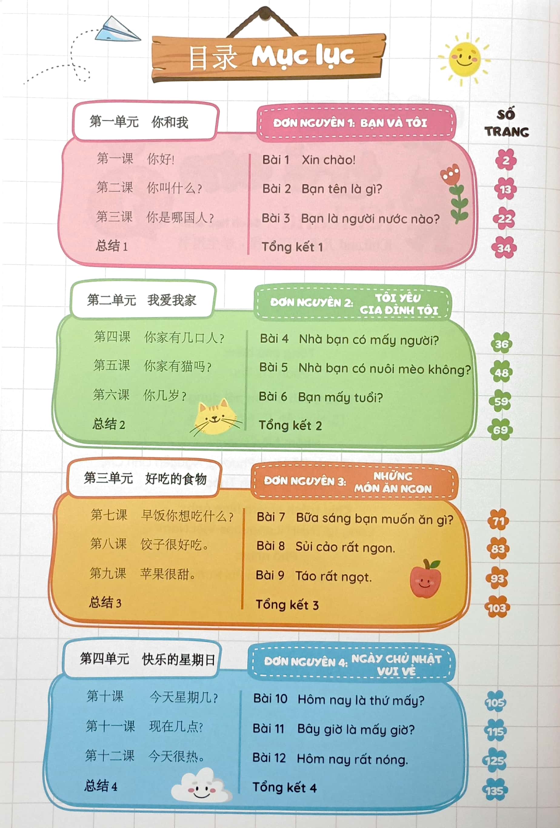 tiếng trung trẻ em ichiland - sách học sinh - tập 1 - Ảnh 3