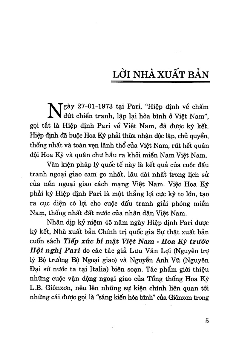 tiếp xúc bí mật việt nam - hoa kỳ trước hội nghị pari (tái bản 2023) - Ảnh 3