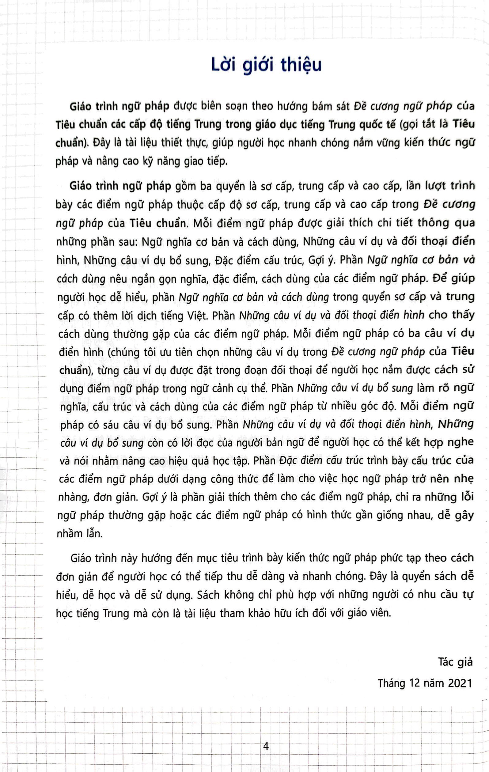 tiêu chuẩn các cấp độ tiếng trung trong giáo dục tiếng trung quốc tế - giáo trình ngữ pháp - sơ cấp - Ảnh 4