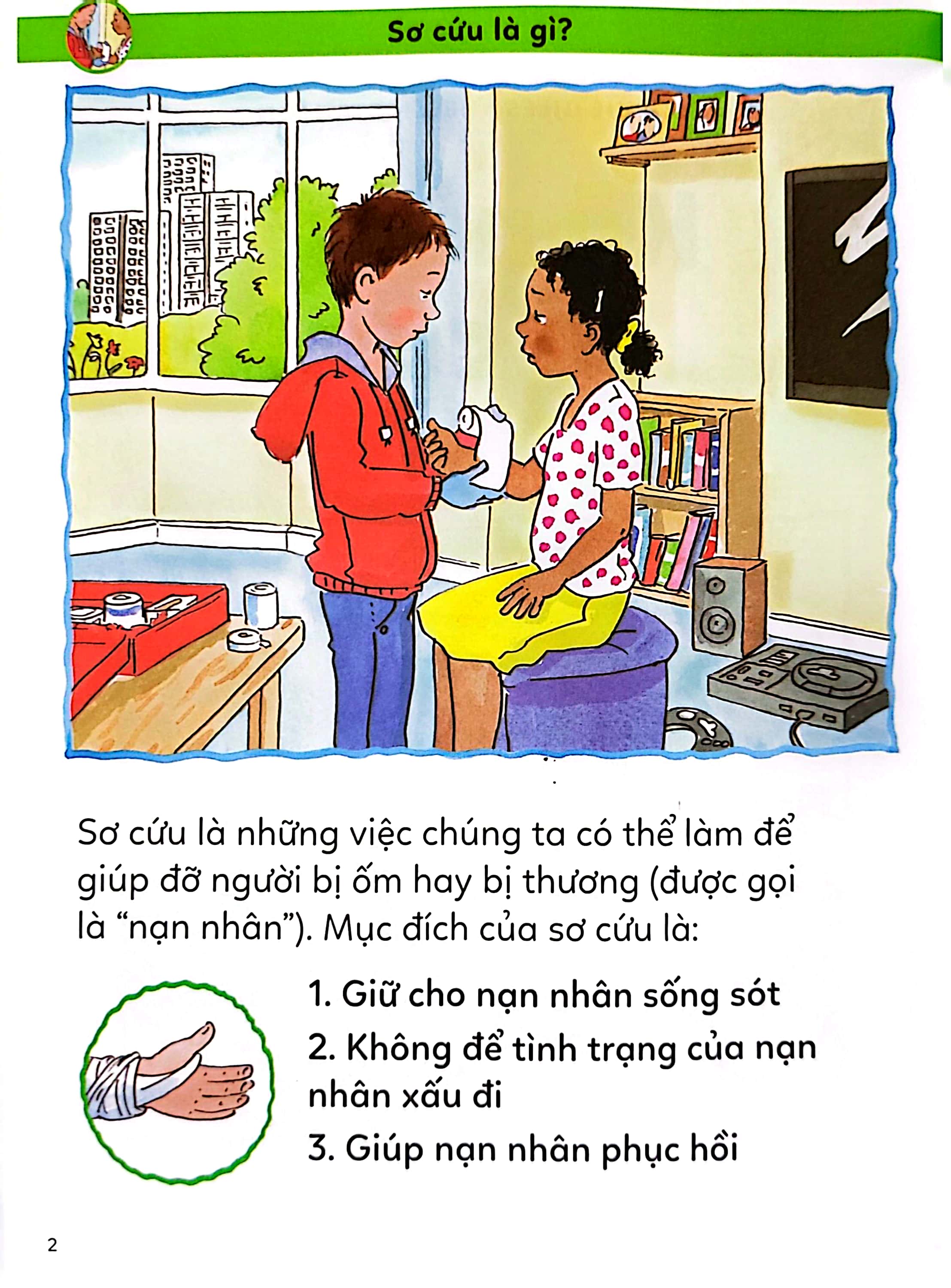 tiểu học toàn diện - kỹ năng sơ cứu - Ảnh 3