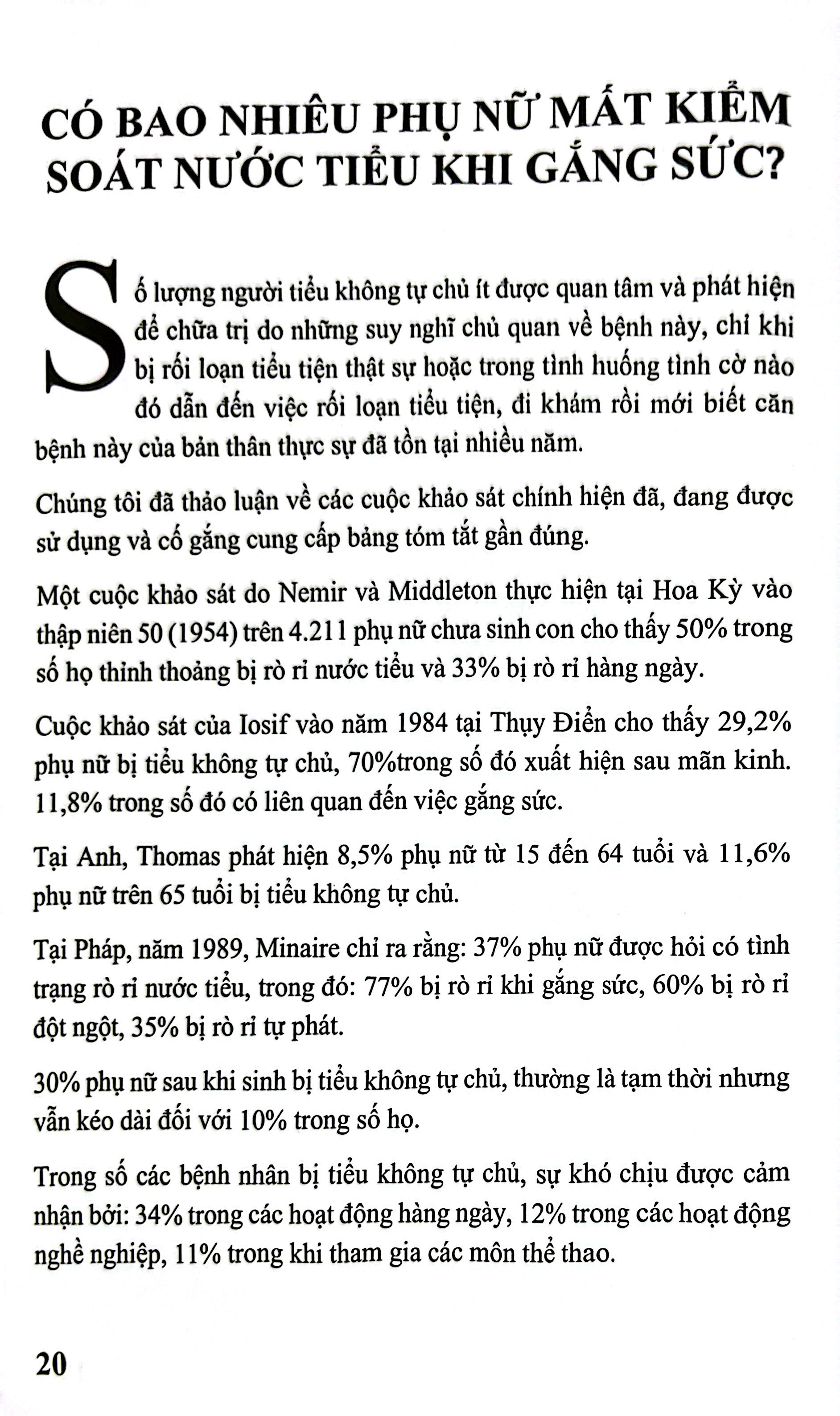 Tiểu Không Tự Chủ - Bệnh Lý Và Điều Trị - Ảnh 8
