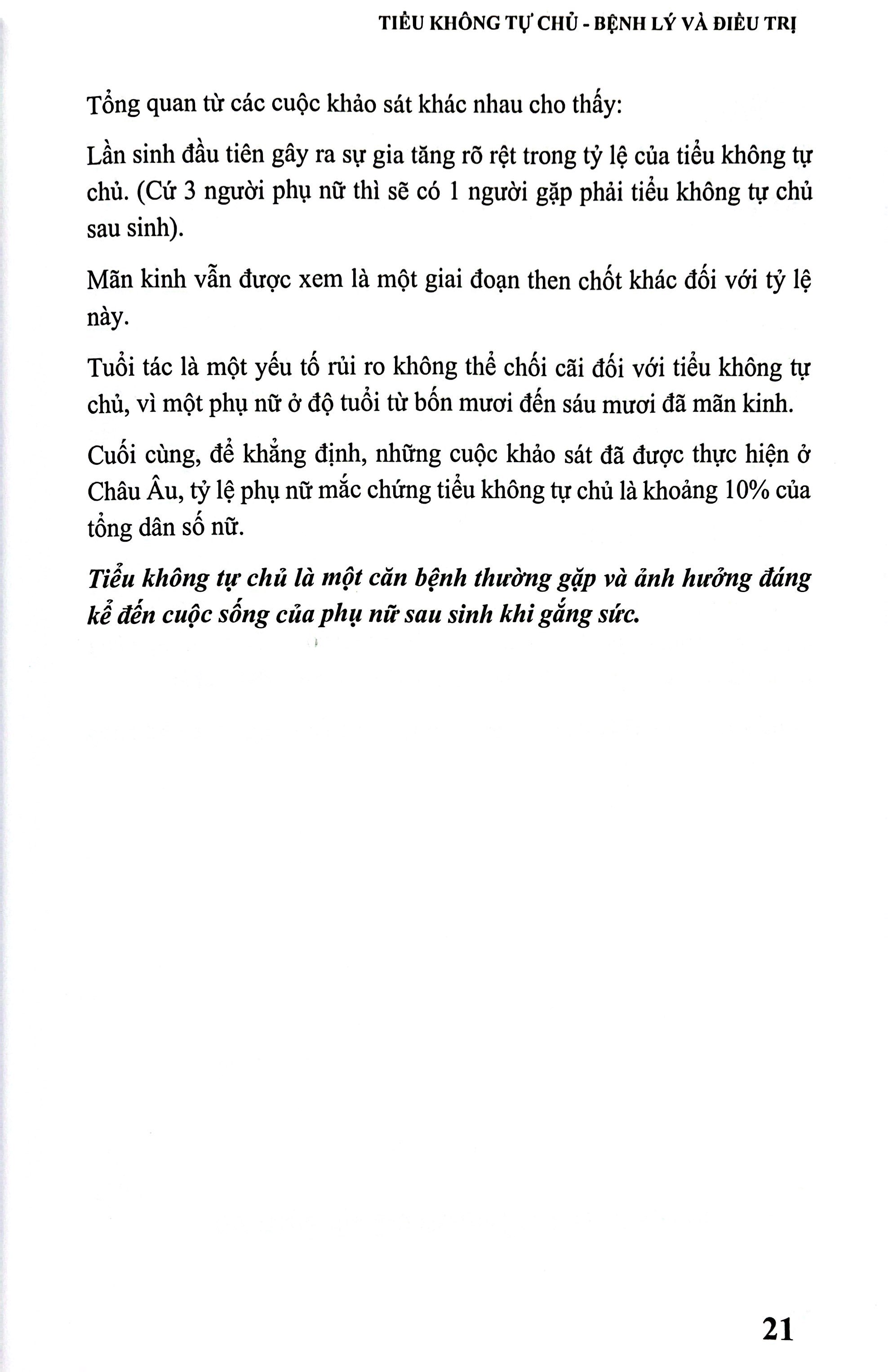 Tiểu Không Tự Chủ - Bệnh Lý Và Điều Trị - Ảnh 9