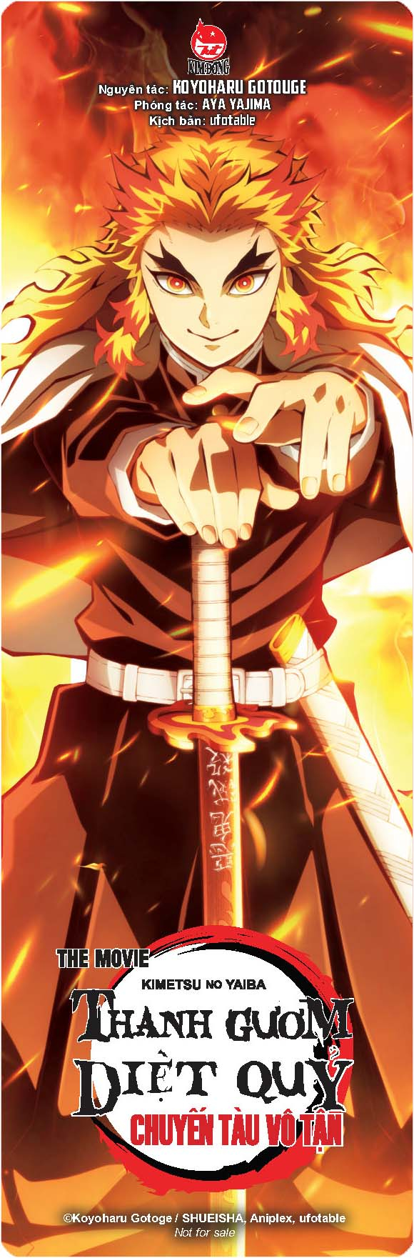 tiểu thuyết thanh gươm diệt quỷ - bản điện ảnh - chuyến tàu vô tận - tặng kèm bookmark pvc reigen - Ảnh 4