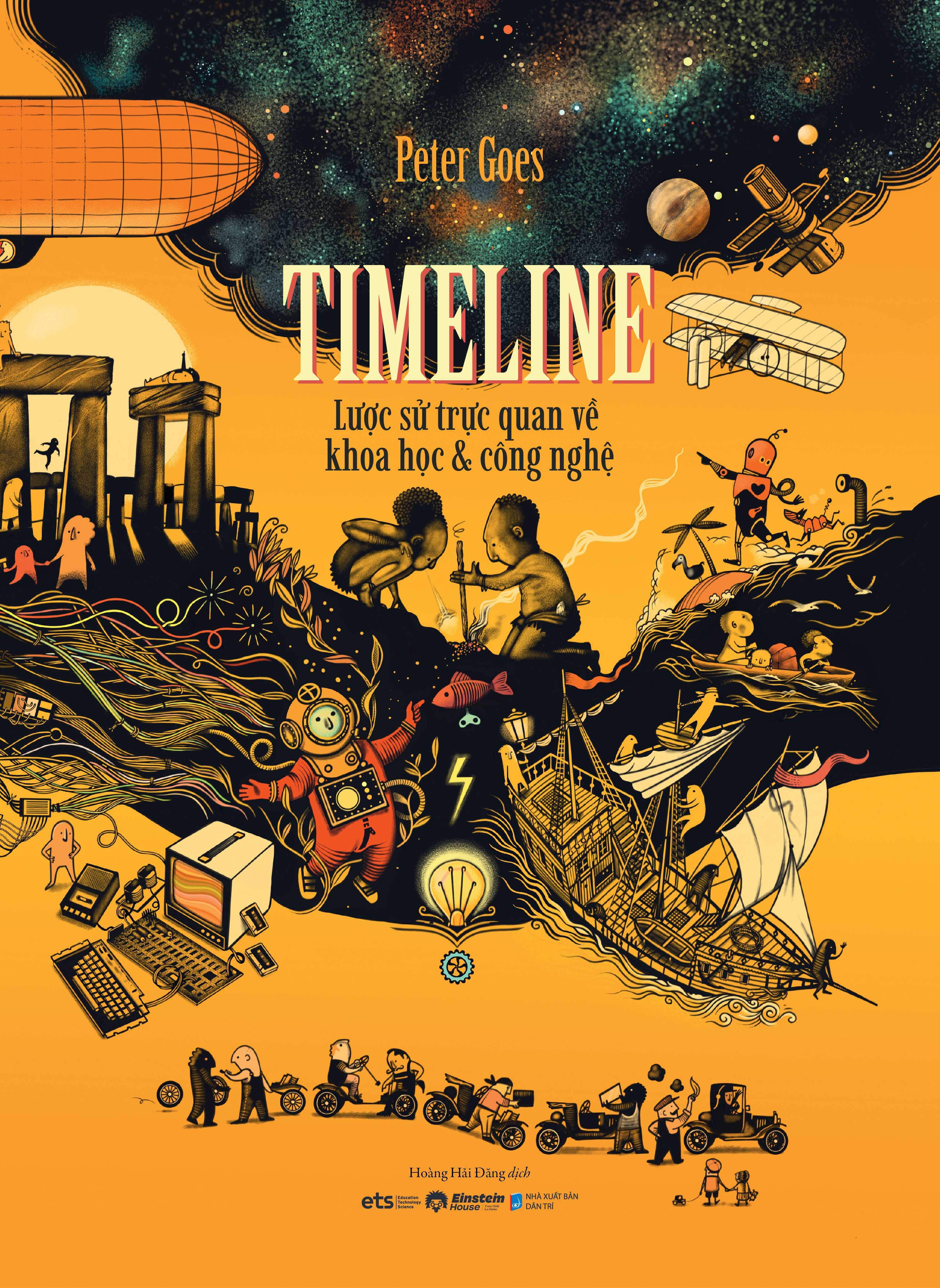 timeline - lược sử trực quan về khoa học và công nghệ - bìa cứng - tặng kèm móc khóa - Ảnh 2