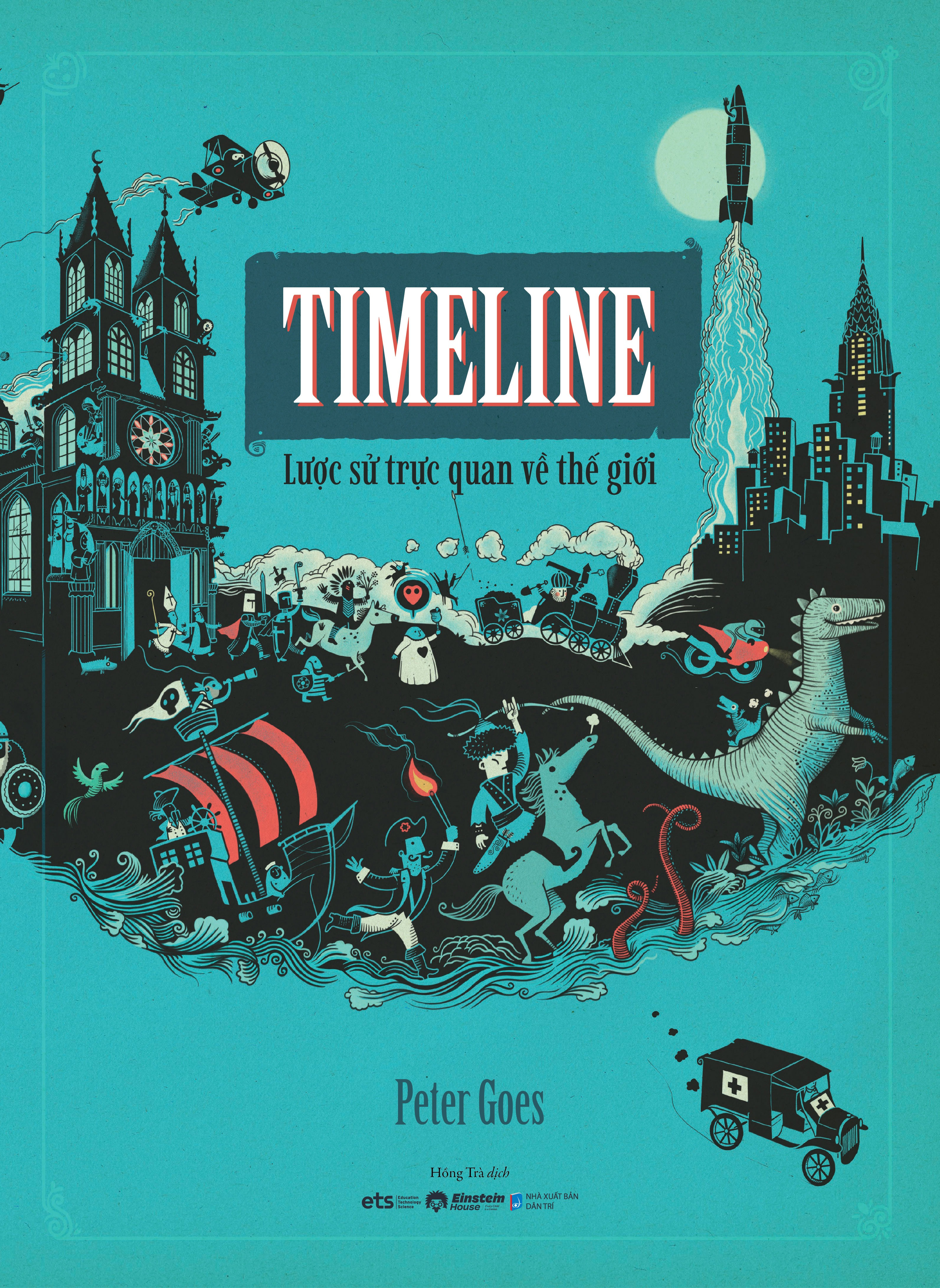 timeline - lược sử trực quan về thế giới - bìa cứng - tặng kèm móc khóa - Ảnh 2